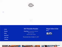 Tablet Screenshot of flounderpounderjax.com